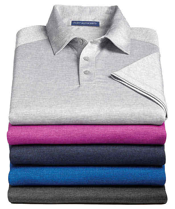 Port Authority Digi Heather Lightweight Performance Polo