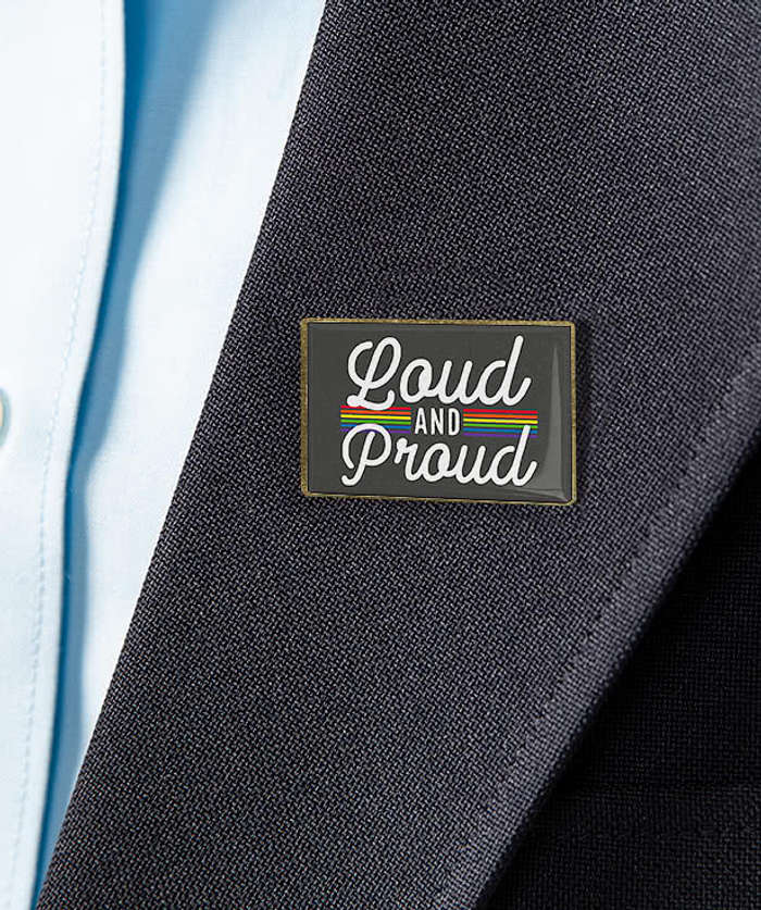 Rectangular Lapel Pin