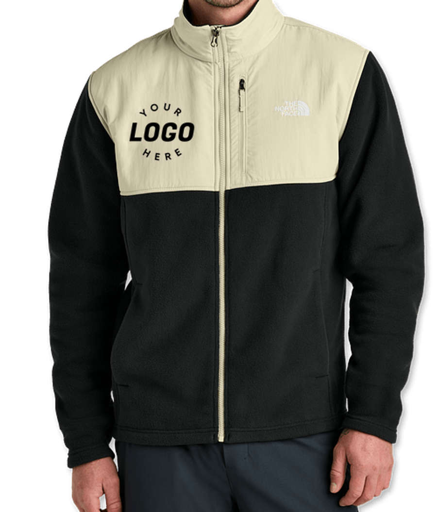The North Face Highest Peak Full-Zip Fleece Jacket - Printed in Gravel / Black
