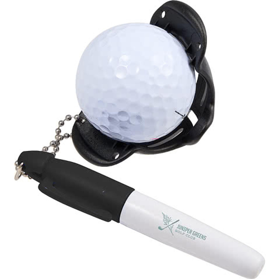Recycled Golf Ball Stencil with Marker in Royal