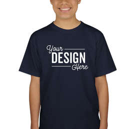 Canada - Gildan Youth Ultra Cotton T-shirt - Color: Navy
