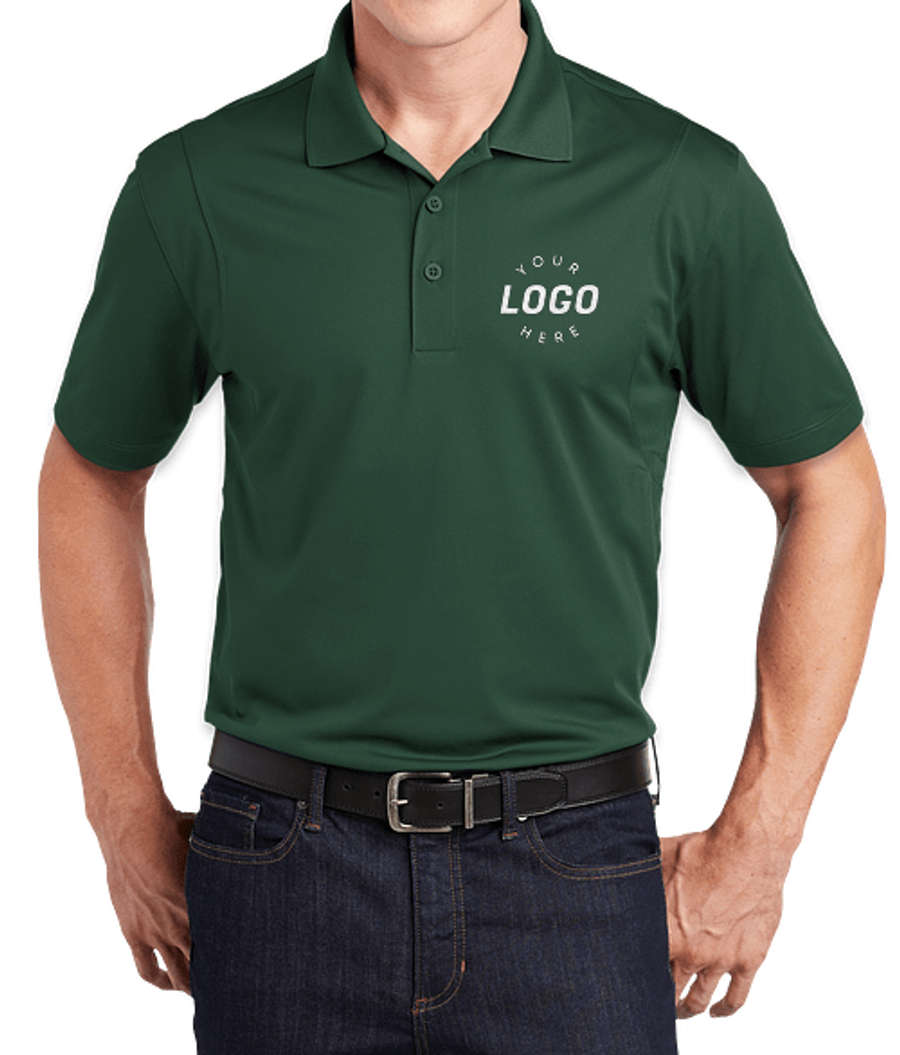 Sport-Tek Sport-Wick Micro Pique Performance Polo - Embroidered in Forest Green