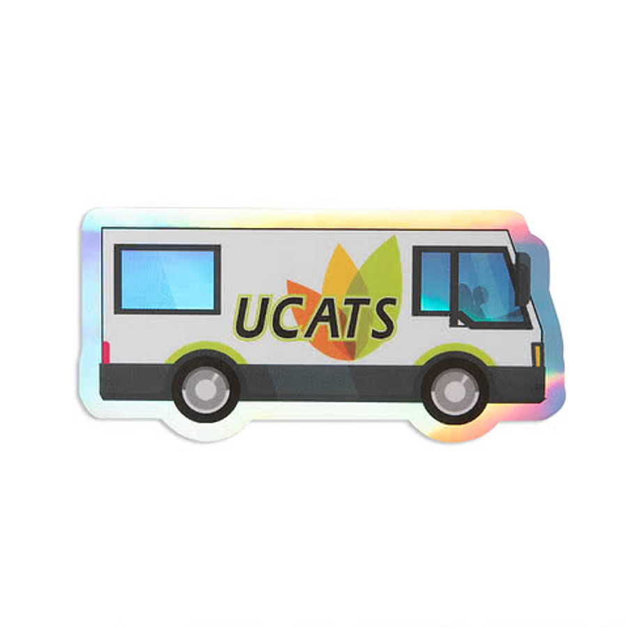 Full Color Holographic 3 in. Die Cut Sticker - With Border in Holographic