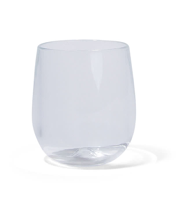 Silipint 12 oz. Clear Stemless Wine Glass