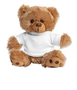 6" Big Paw Brown Bear - Color: White