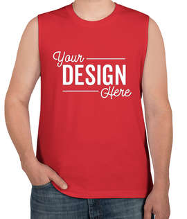 Bella + Canvas Muscle Tank - Color: Red