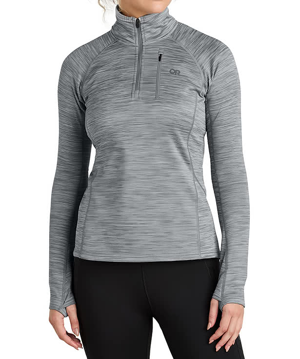 Outdoor Research Women's Tech Grid Fleece Quarter Zip Sweatshirt