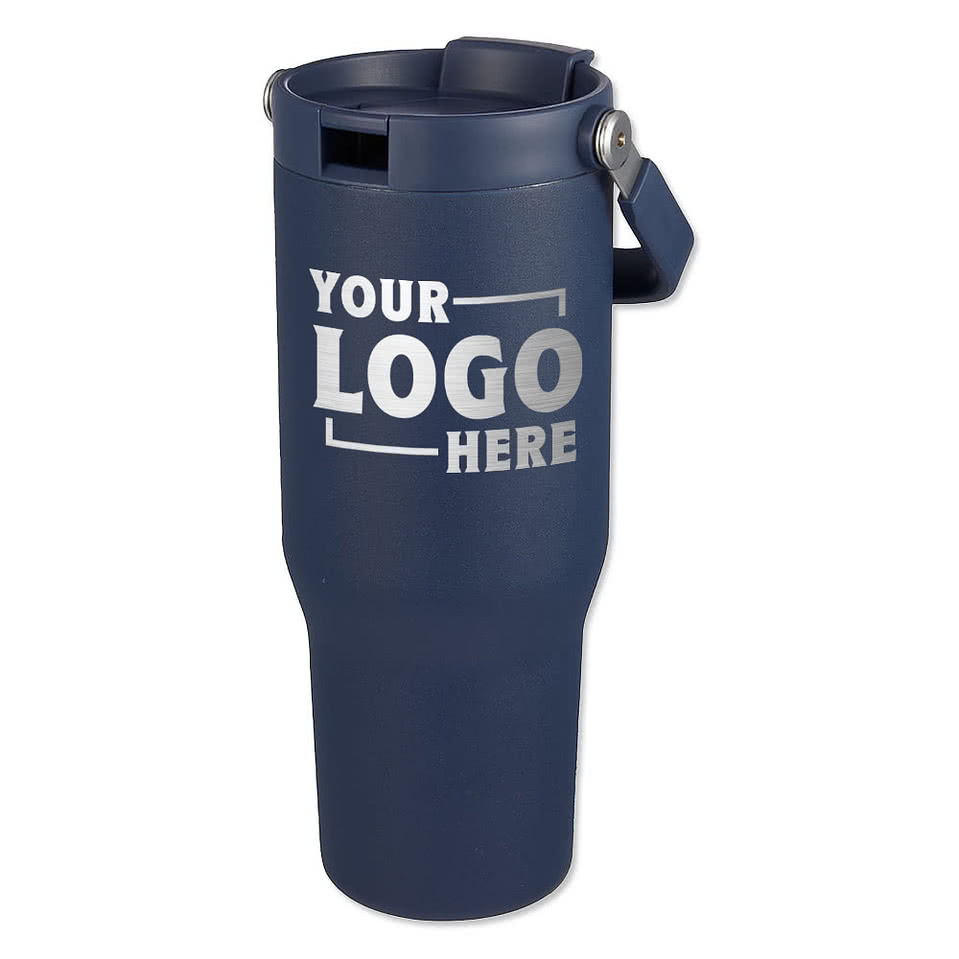 Laser Engraved 30 oz. Carnival Stainless Steel Insulated Sip Or Swig Tumbler