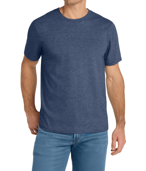 Volunteer Knitwear Daily Lightweight Crewneck T-shirt in Heather Navy