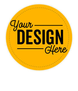 Full Color 2.5 in. Circle Magnet - Color: Athletic Gold