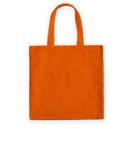 Medium Midweight 100% Cotton Canvas Tote Bag - Color: Texas Orange