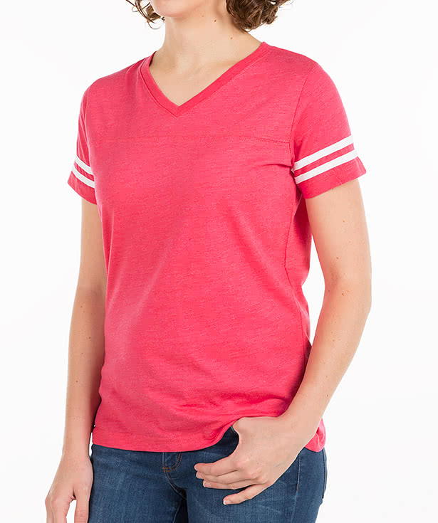 LAT Women's Varsity V-Neck T-shirt