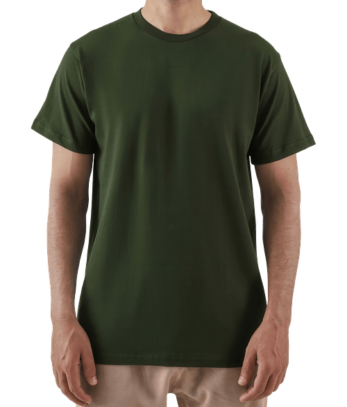 Zuni 100% Cotton Crewneck T-shirt in Forest