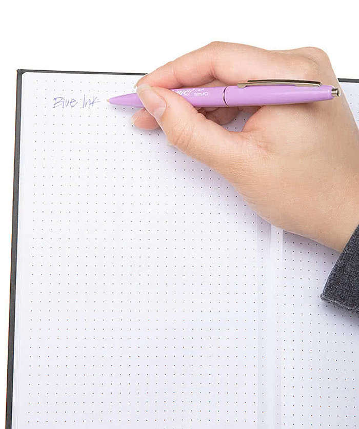 Clic Silver Trim Ballpoint Pen (blue ink)