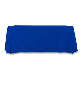 Full Color 6' LazerLine Throw Tablecloth - Color: Royal Blue