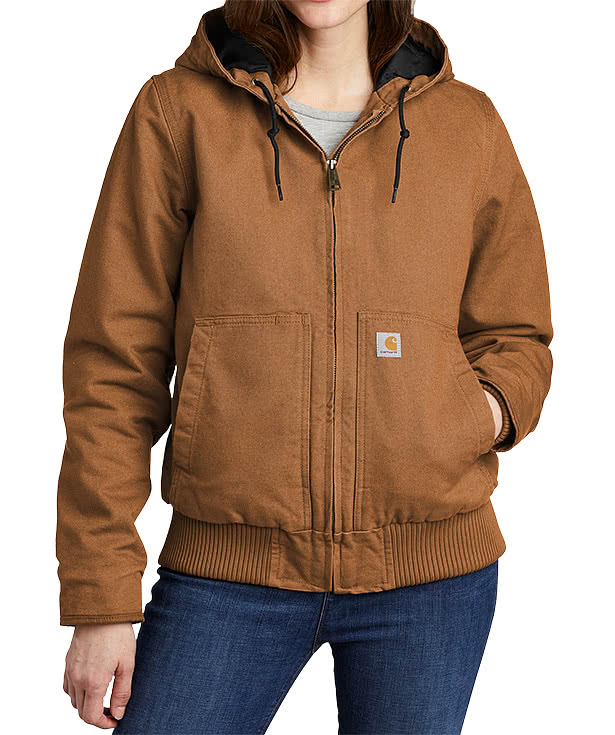 Custom Carhartt Women's Washed Duck Active Jacket - Design Work