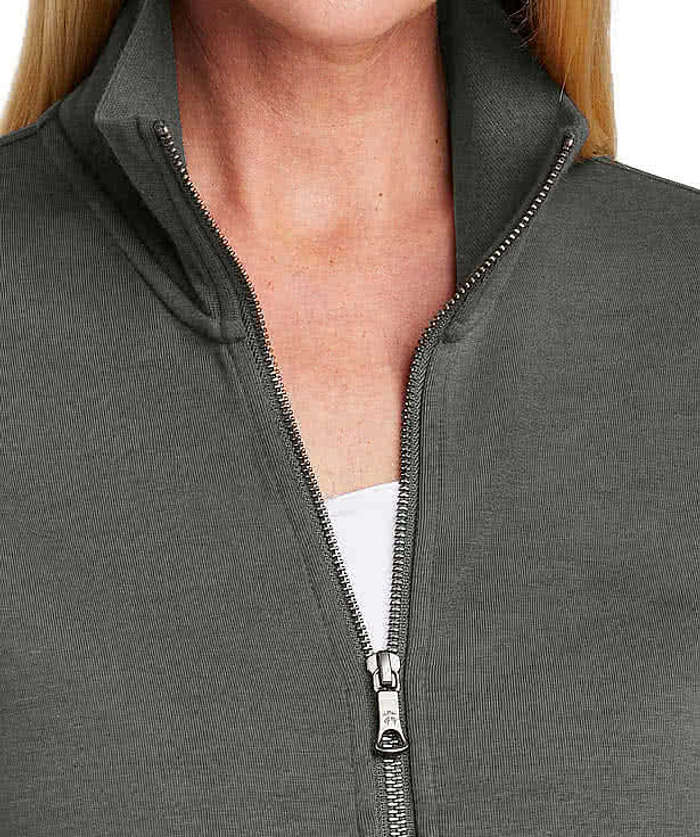 Brooks Brothers Women’s Double-Knit Full Zip Sweatshirt