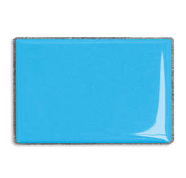 Rectangular Lapel Pin - Color: Columbia Blue / Silver