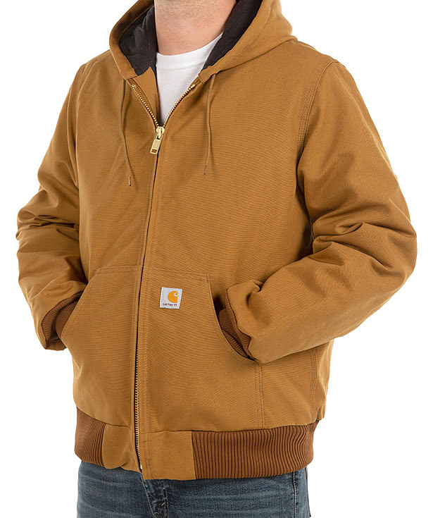 Carhartt Water Repellent Flannel Lined Hooded Jacket - Printed