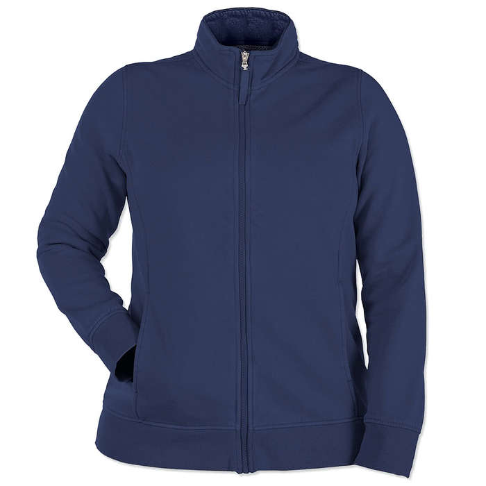 Charles River Women's Clifton Garment Dyed Full Zip Sweatshirt