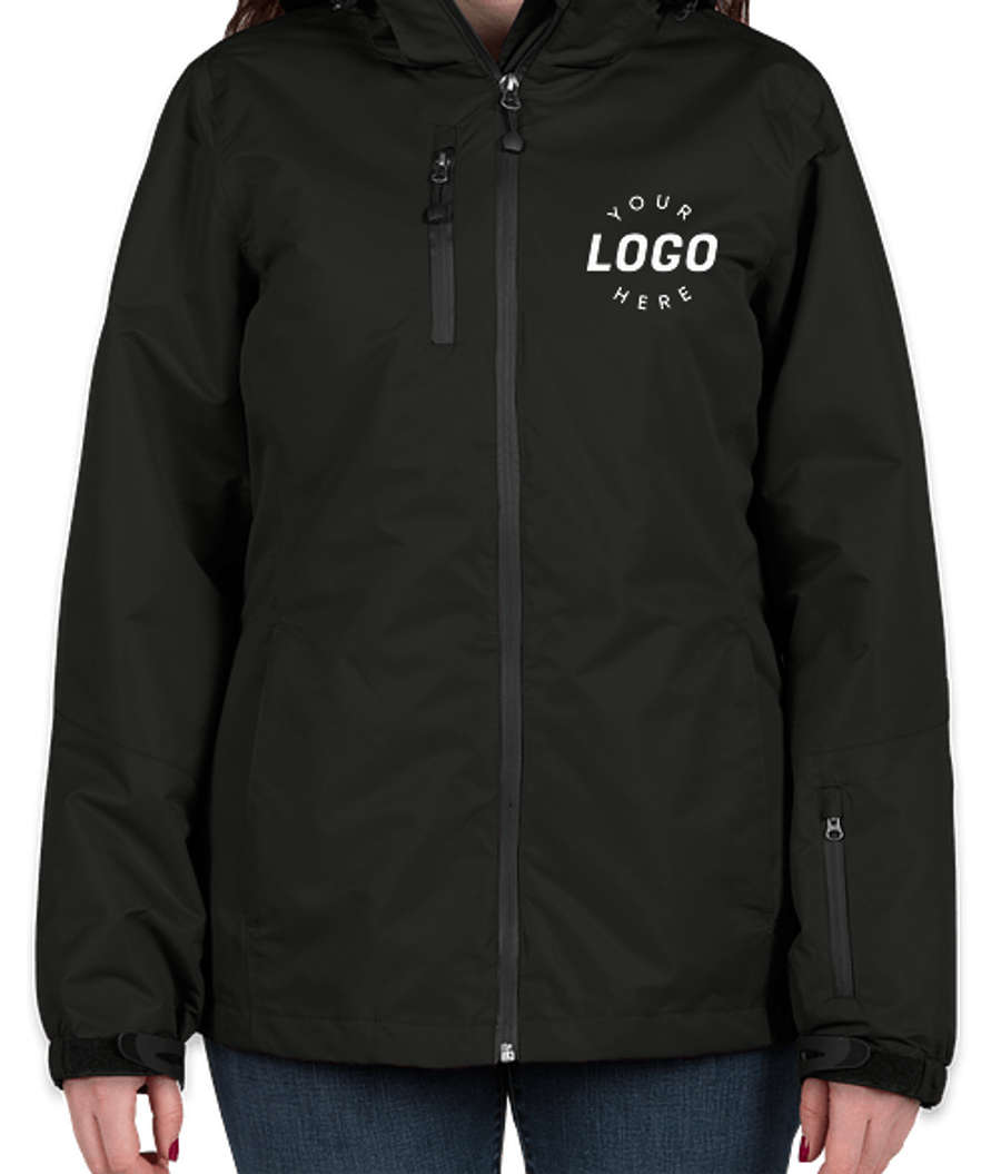 Port Authority Women's 3-in-1 Waterproof Vortex System Jacket - Printed in Black / Black