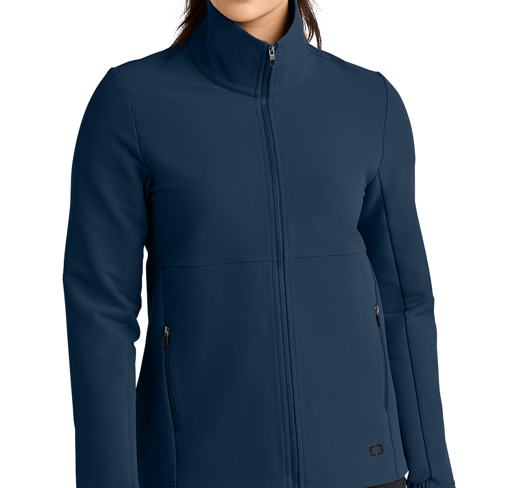 OGIO Women's Kinetic Soft Shell Jacket - Embroidered-default