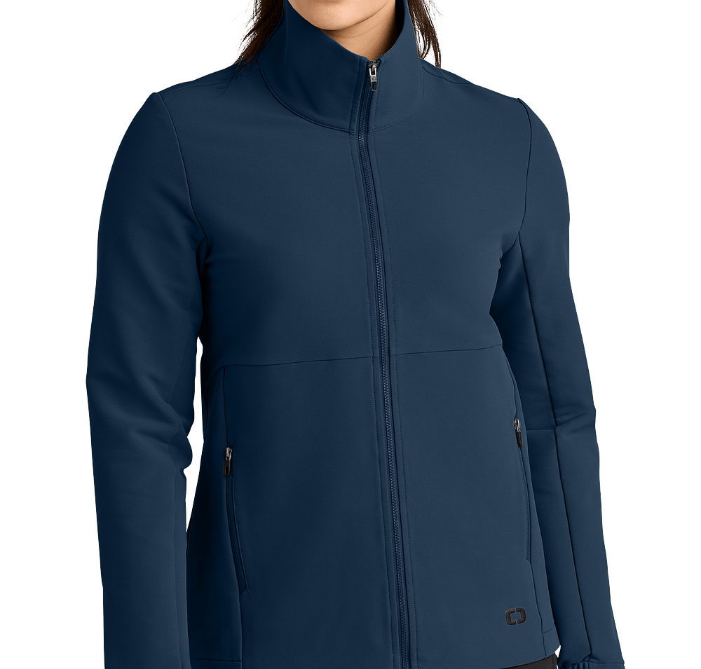 OGIO Women's Kinetic Soft Shell Jacket - Printed-default