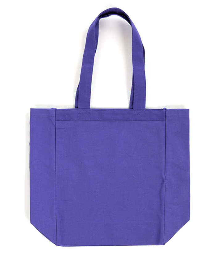 Medium Gusseted Midweight 100% Cotton Canvas Tote Bag