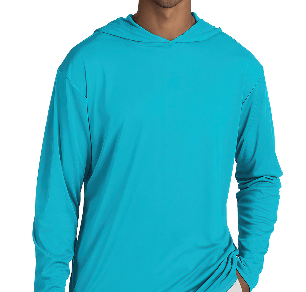 Blue Generation BLU-X-DRI Hooded Long Sleeve Performance Shirt-default