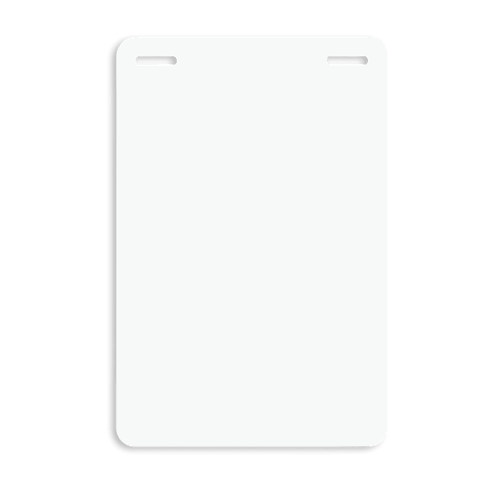 Full Color 3.62" x 5.5" Plastic Identification Badge-default