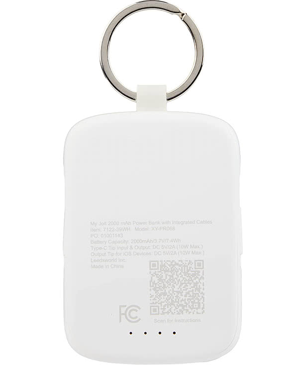 My Jolt 2,000 mAh Power Bank with Charging Cables