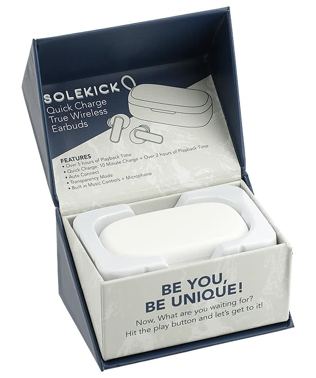 Full Color Solekick Quick Charge True Wireless Earbuds