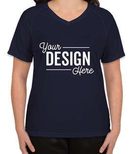 Augusta Women's Attain Raglan Performance Shirt - Color: Navy