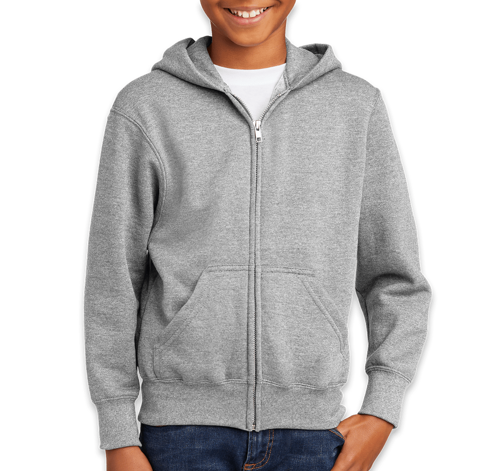 Port & Company Youth Core Zip Hoodie-default