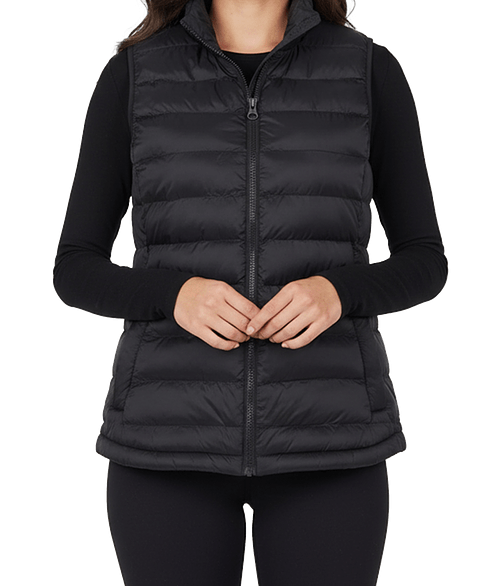 Weatherproof Women's Lightweight Poly-Filled Packable Vest in Black