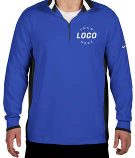 Nike Dri-FIT Half Zip Performance Pullover - Color: Game Royal / Black / White
