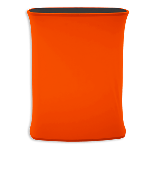 Full Color 31.5" x 39.75" Impress Rectangle Counter Display Kit in Orange