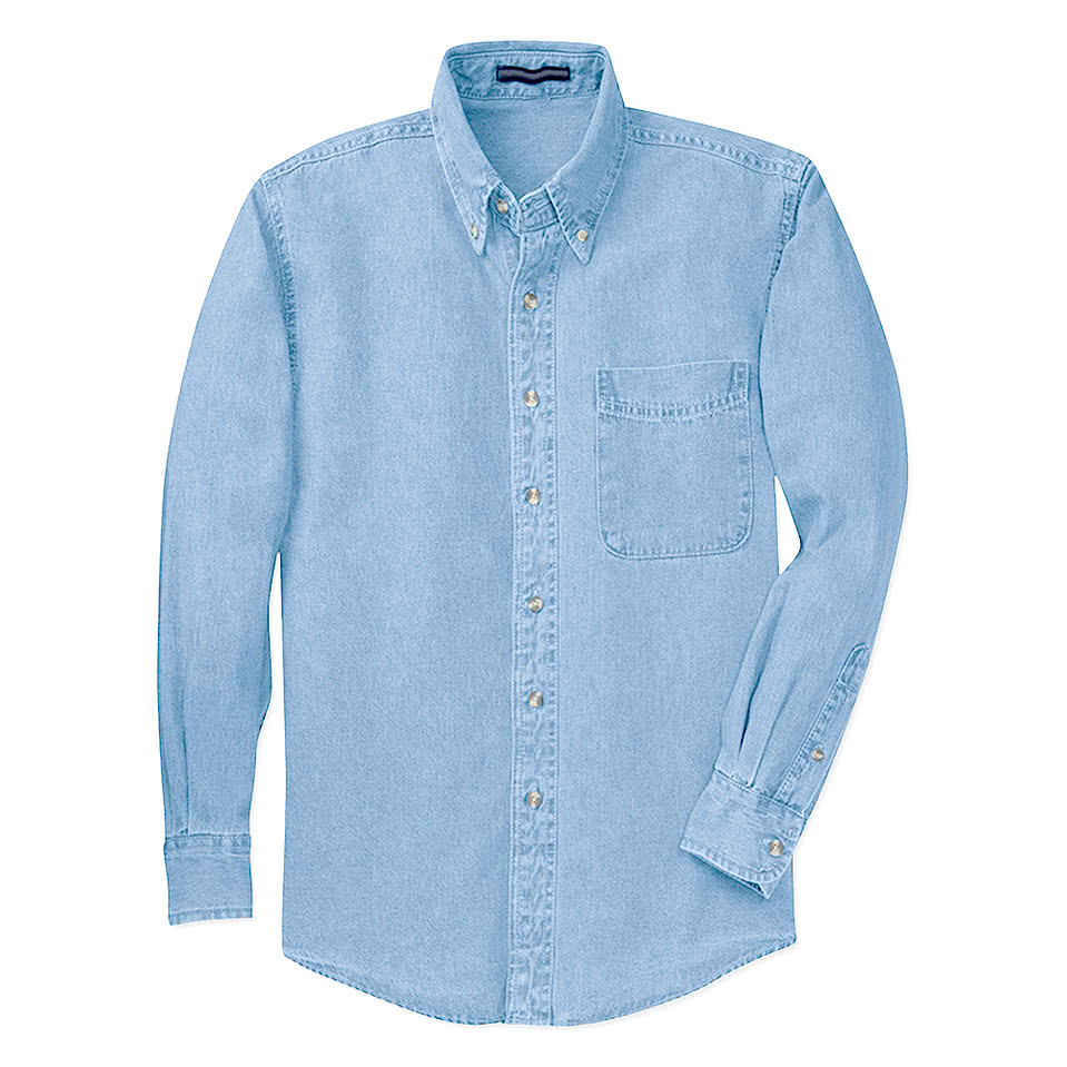 Blue Generation Pocket Long Sleeve Denim Shirt