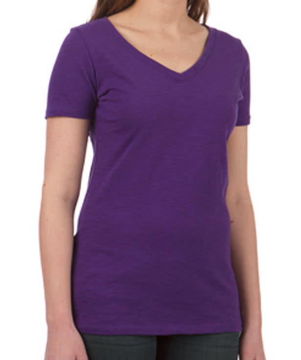 Next Level Juniors Slub V-Neck T-shirt