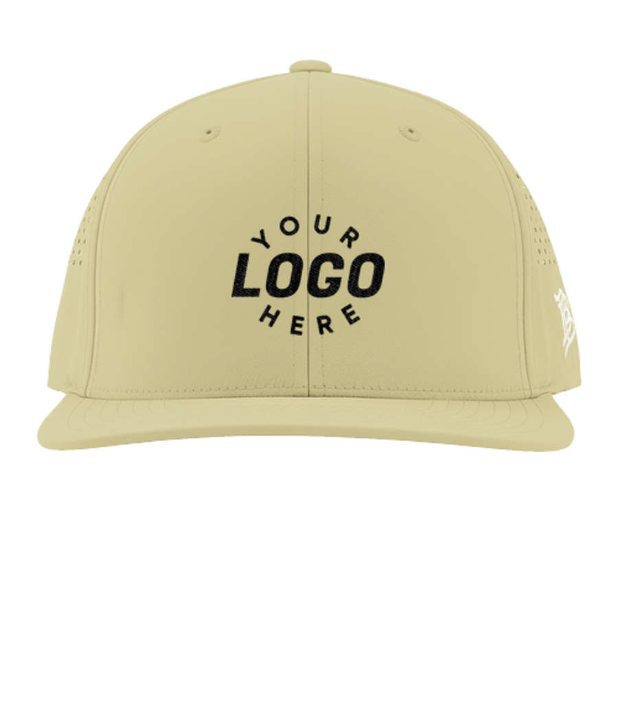 Branded Bills Bare Flat UPF 50+ Performance Baseball Hat in DESERT