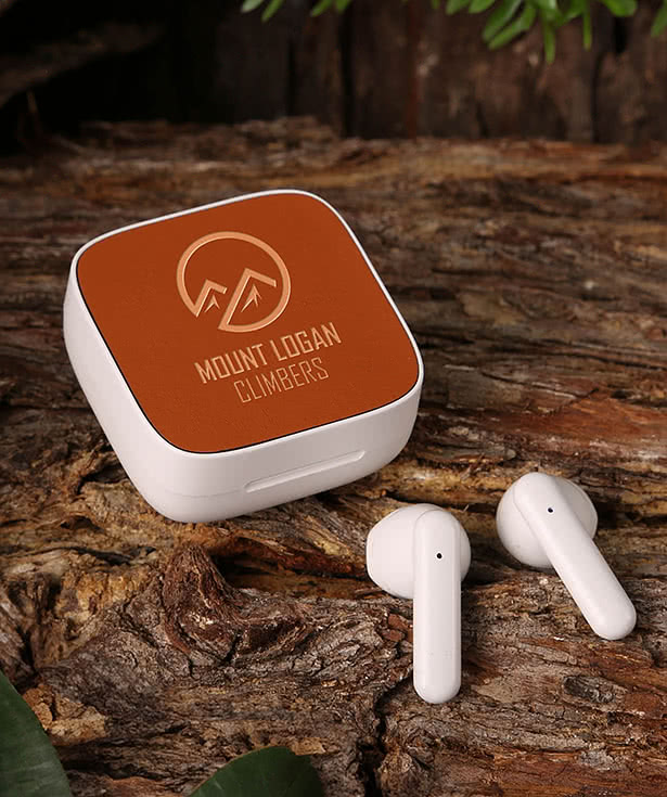 Laser Engraved TerraTone Recycled Wireless Bluetooth Earbuds