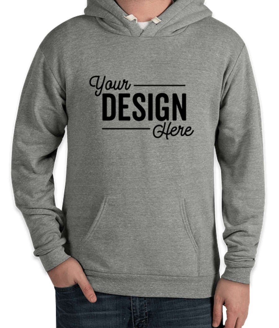 Royal Apparel USA-Made Eco Tri-Blend Pullover Hoodie in Eco Tri Grey