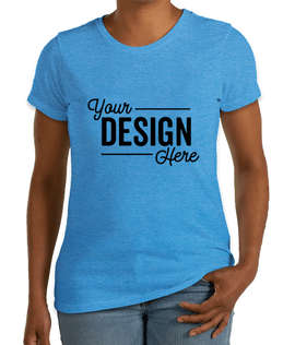 District Women's Perfect Blend T-shirt - Color: Heathered Bright Turquoise