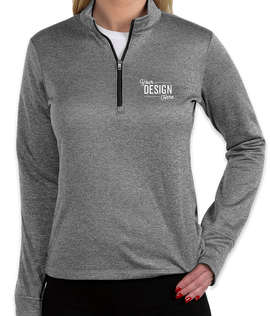 Adidas Women's Brushed Terry Heather Quarter Zip Pullover