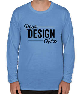 Gildan Soft Jersey Long Sleeve Performance Shirt - Color: Carolina Blue