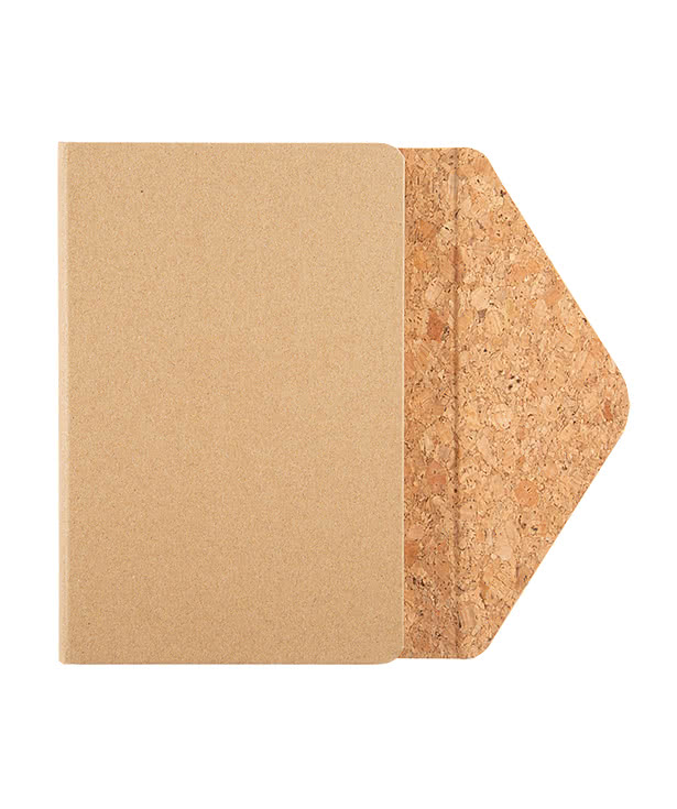 JournalBooks ® Debossed Cork & Craft Hard Cover Notebook