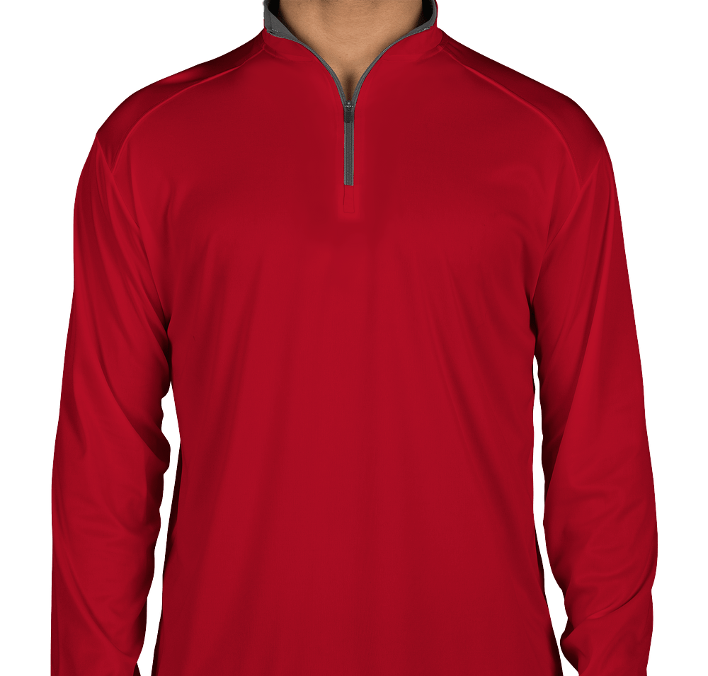 Badger Contrast Quarter Zip Performance Shirt-default