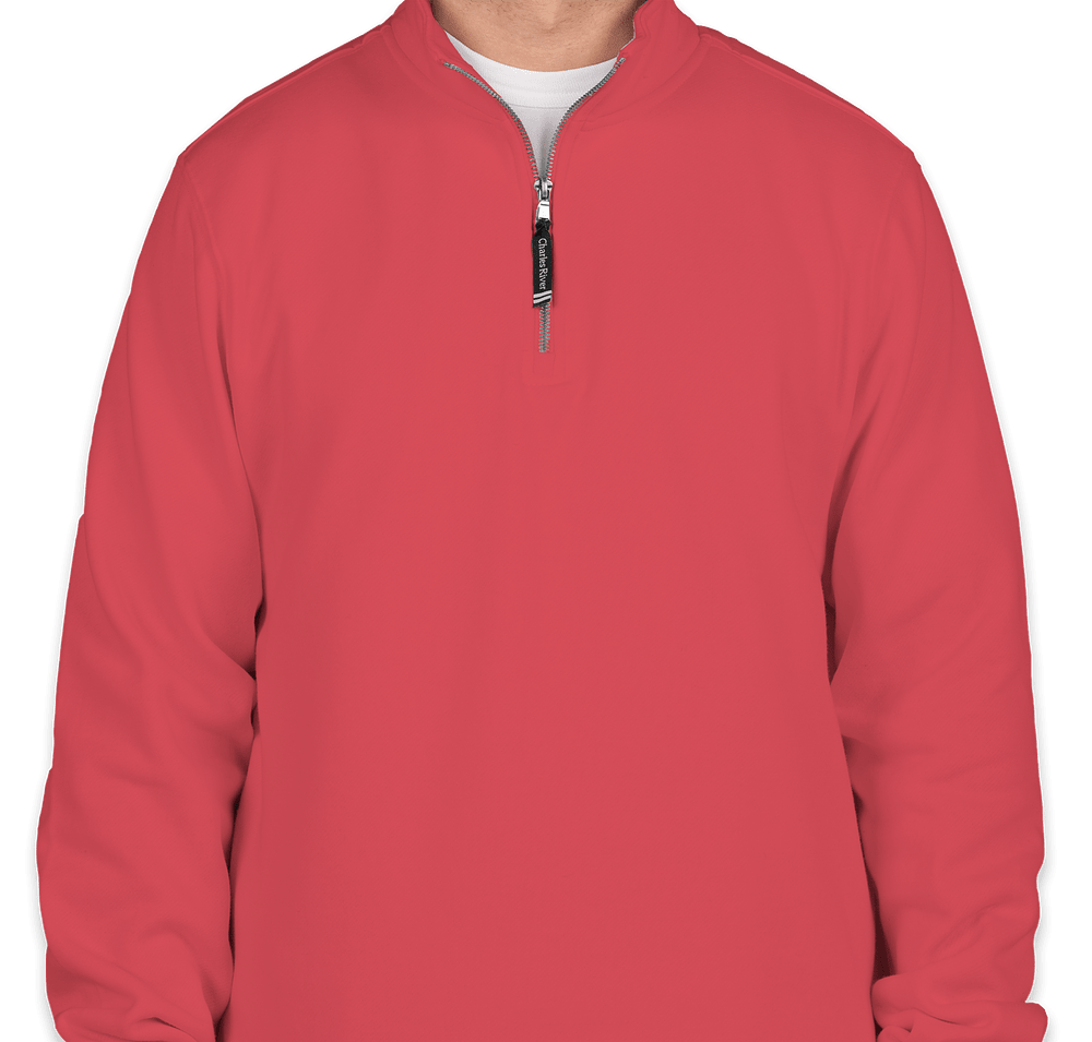 Charles River Crosswind Quarter Zip Sweatshirt - Embroidered-default