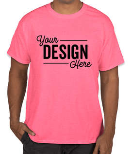Hanes X-Temp T-shirt - Color: Neon Pink Heather