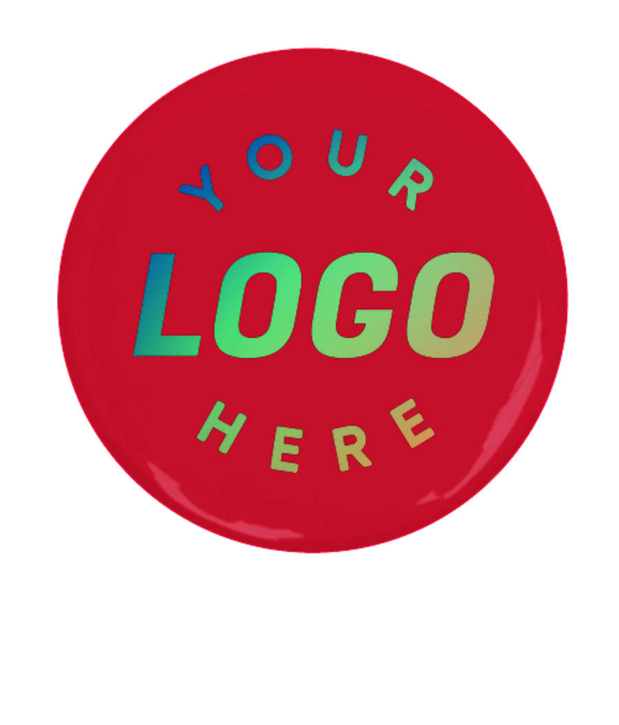 2.25" Round Button in Red